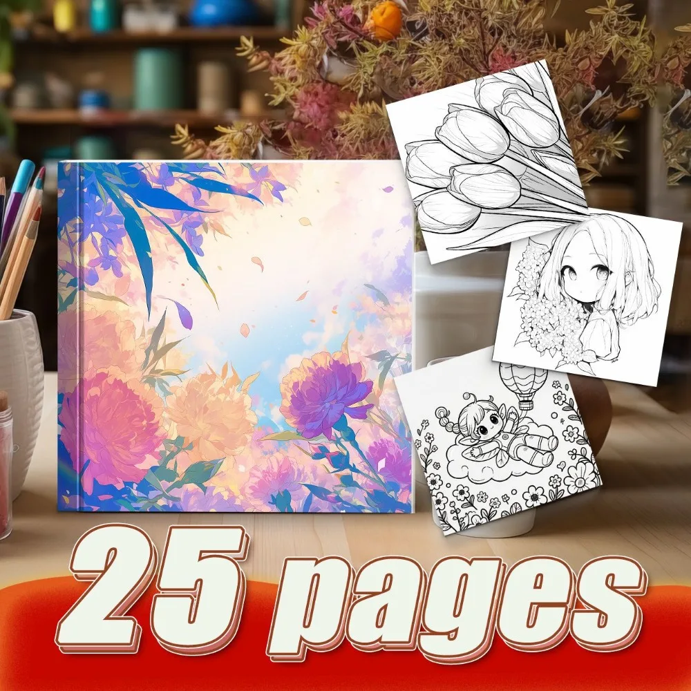 Adult Relaxing Food Coloring Book Dreamy Food Scene Designs For Stress Relief DIY Decoration With Smooth Durable Paper