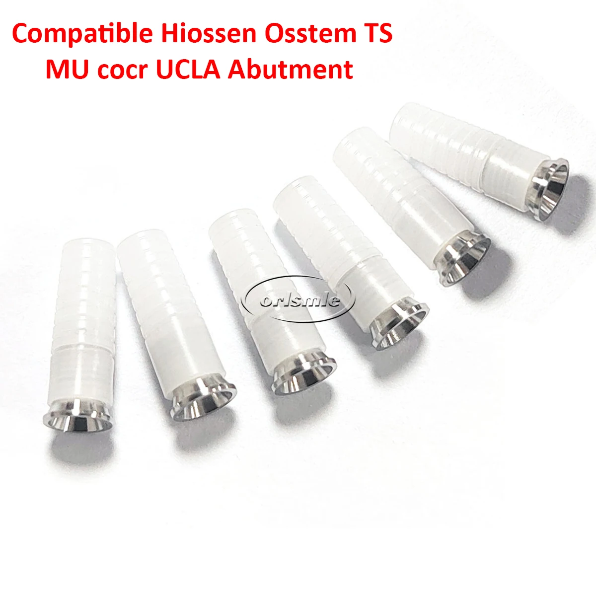 6 шт. MU пластик Cocr ucla мульти-одиницы Co-cr основание Castable CCM абатмент совместим с Hiossen Osstem TS D4.8