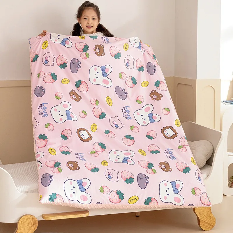 Winter Quilt for Baby Crib Soft Infant Bedding Cotton Baby Comforter Thick Blanket Kindergarten Children Bed Quilts 120X150cm