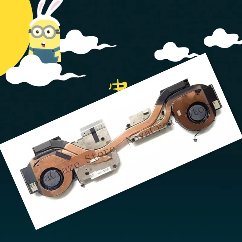 

Новый для Precision 7540 M7540 EDA50 NV-256 кулер для процессора и графического процессора вентилятор радиатора 0M2F8R