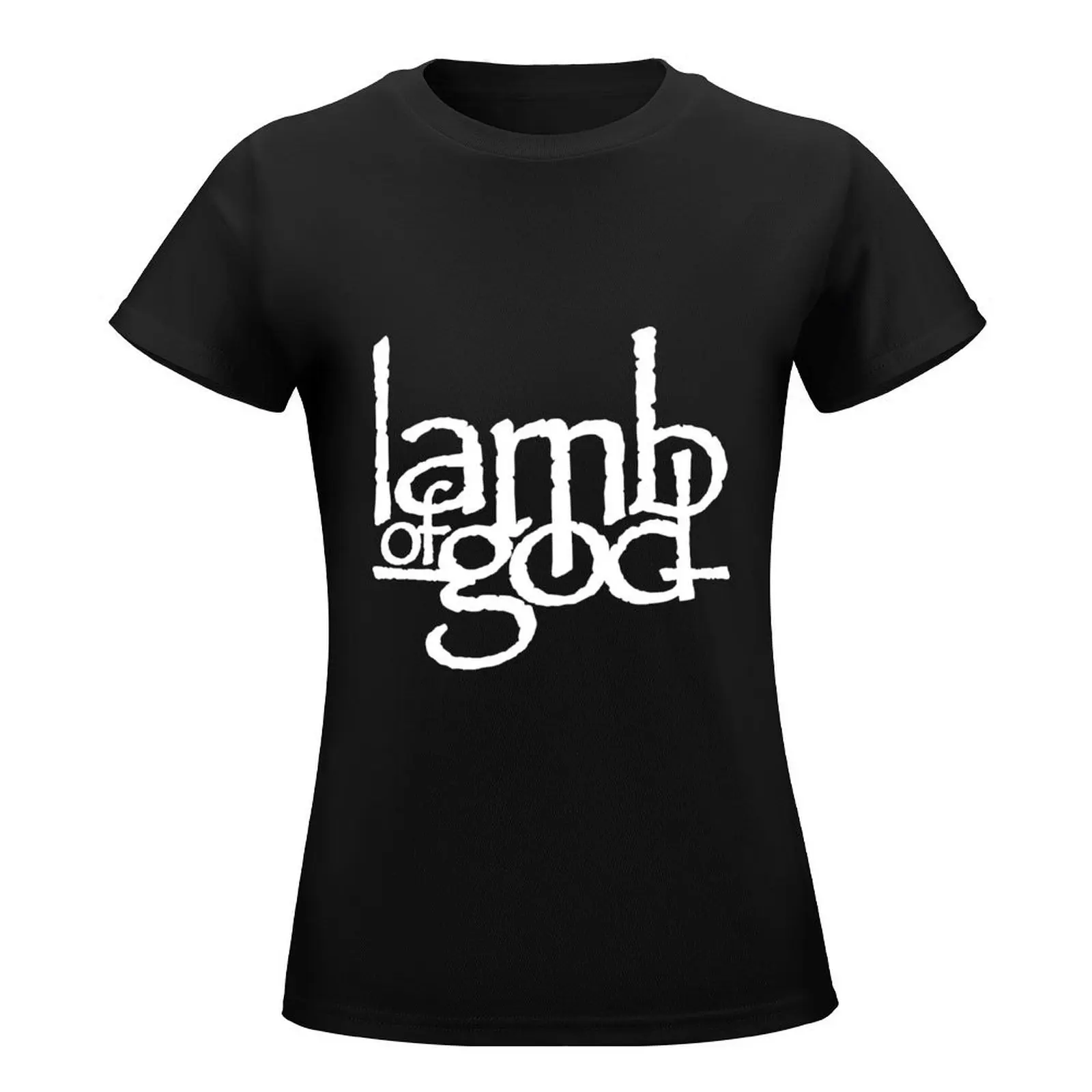 best lamb of god band T-Shirt aesthetic clothes animal print t shirts for Women loose fit