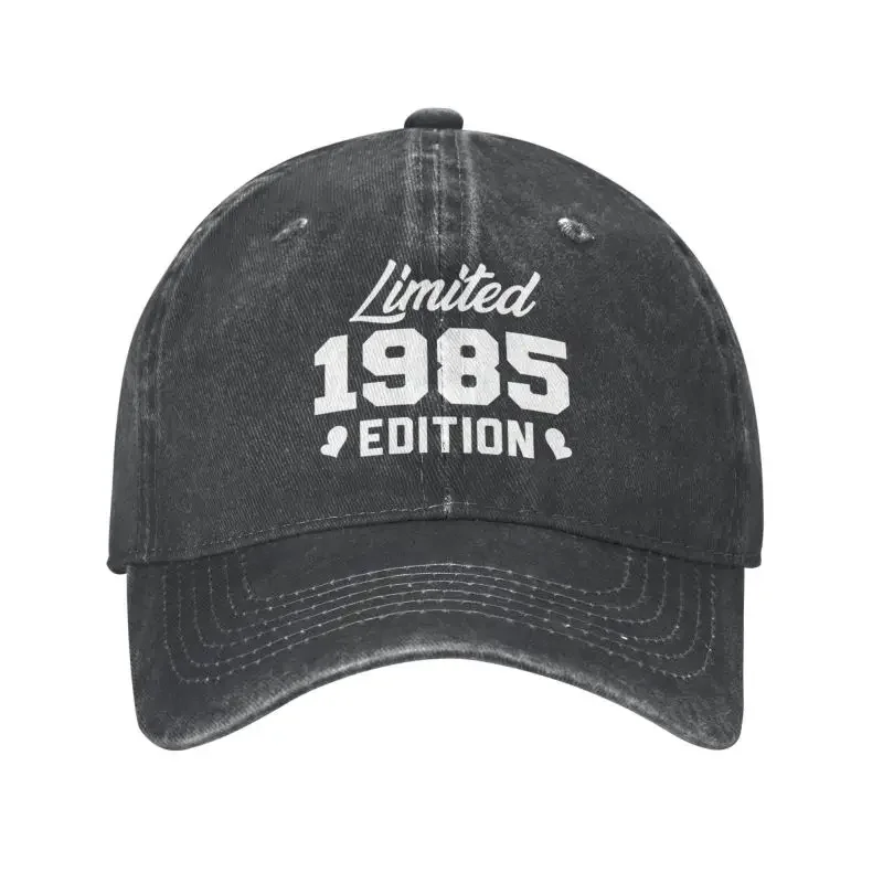 Custom Cotton Limited 1985 Edition Funny Birthday Gifts Baseball Cap for Men Women Adjustable Dad Hat Sports