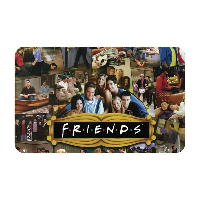 Custom TV Show Friends Symbol Front Door Floor Entrance Mats Outdoor Kitchen Bathroom Doormat Toilet Carpet Rug