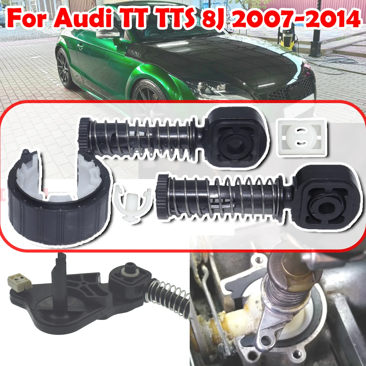 

For Audi TT TTS 8J 2007-2014 Manual Shifter Repair Kit Selector Sliding Shoe Gearbox Enhance Shifter Lever Selector linkage End