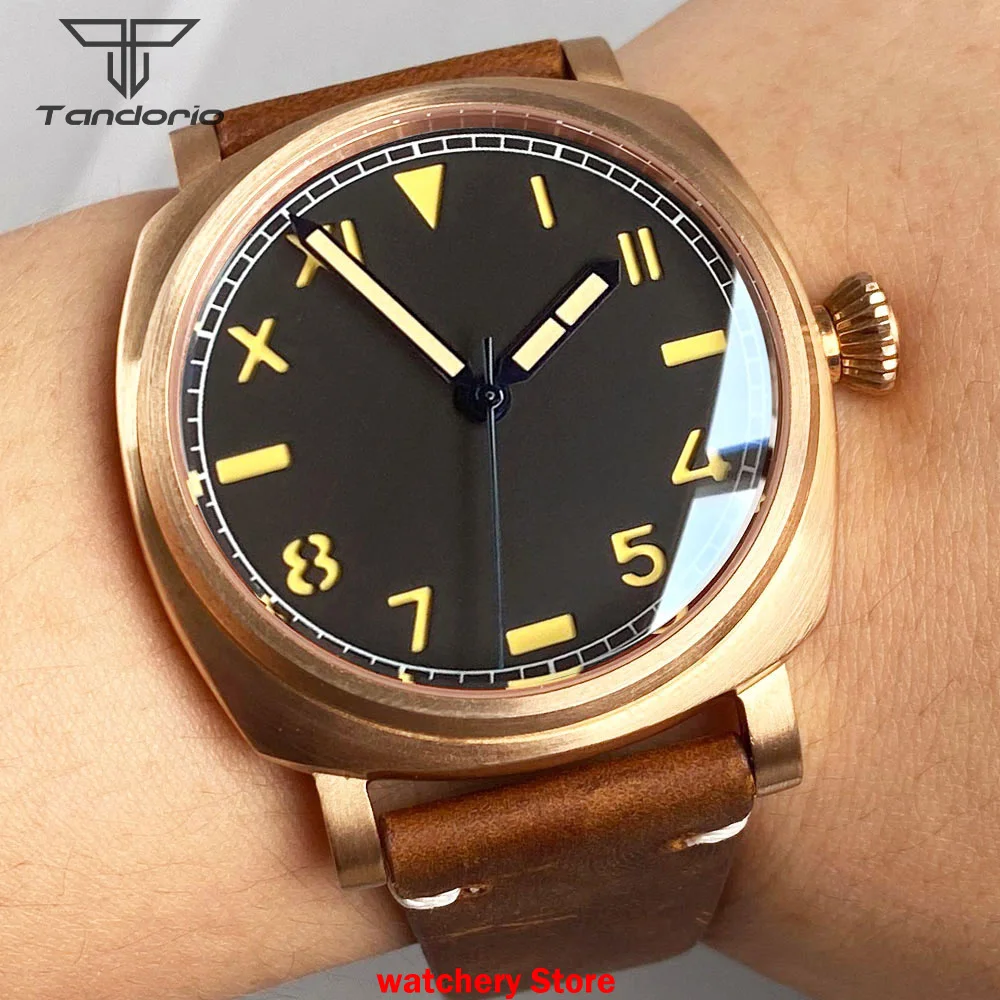 42mm CUSN8 Bronze/Steel Case AR Sapphire Glass Luminous Marks NH35 PT5000 Automatic Movement 20ATM Waterproof Men\'s Watch