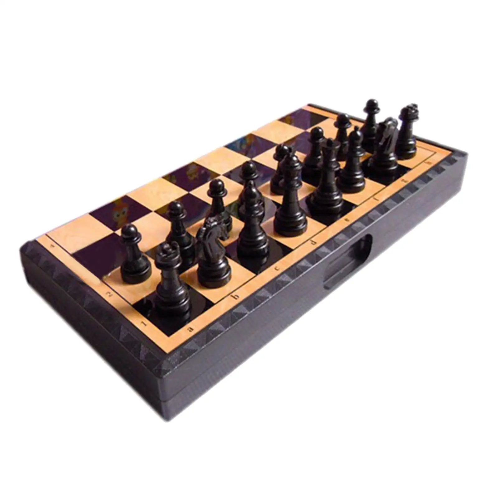 Mini 7.87-Inch International Chess Folded Chessboard Magnetic Chess Pawn Chess Game Family Entertainment Board Game Toys