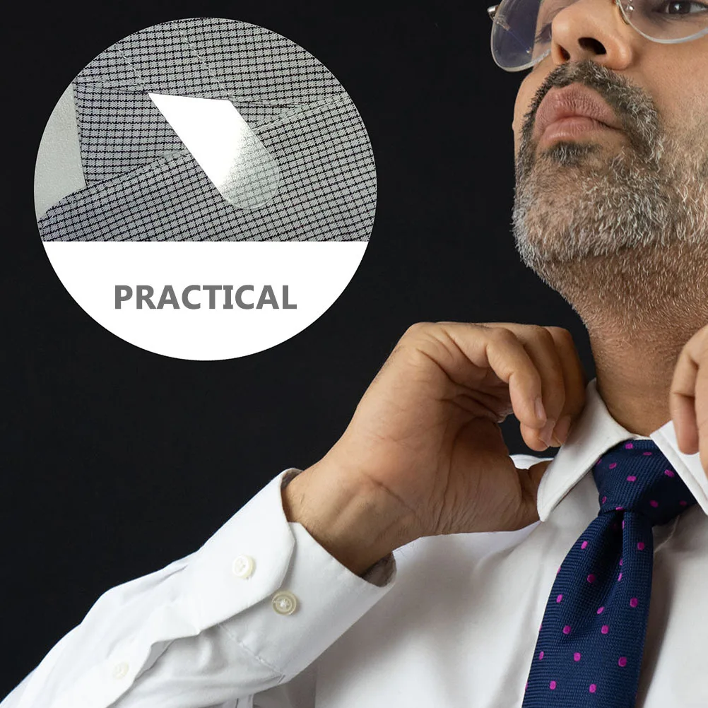 200 piezas de cuello para hombre, diseño anticaída, adecuado para uso formal, fácil de colocar, No requiere planchado, varias camisas