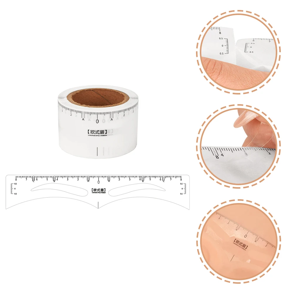 

50Pcs Professional Eyebrow Ruler for Accurate Measurement and Easy Shaping of Symmetrical Brows Positioning Eyebrow Line