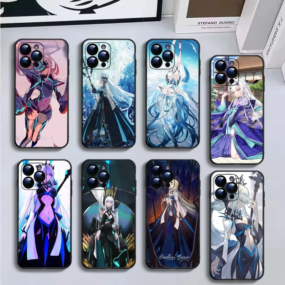 Чехол для телефона Fate Melusine для iPhone16,15,14,13,12,11 Plus,Pro Max,XS,X,XR,SE,Mini,8,7,мягкий силиконовый черный чехол