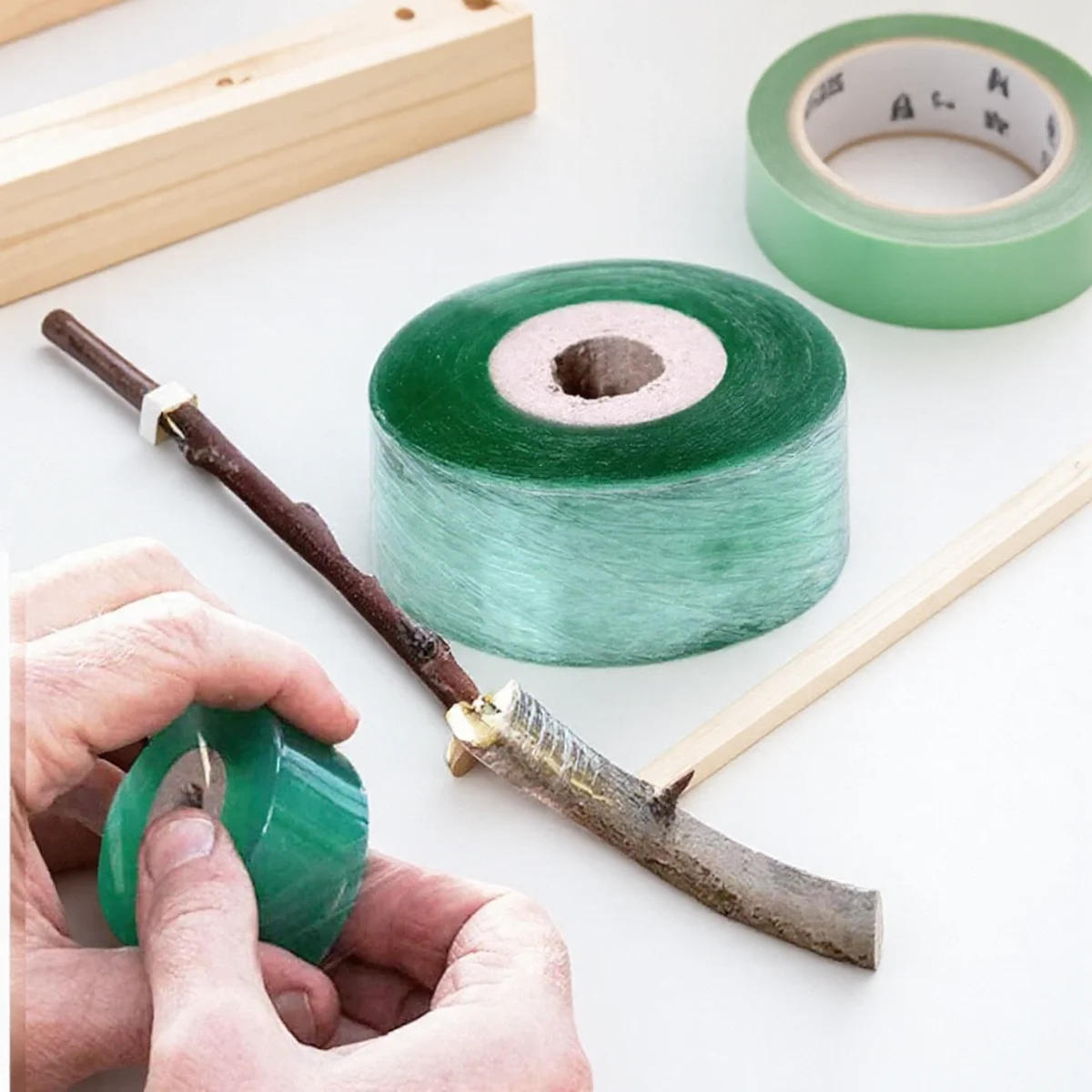 3/5/6CMx200M Grafting Tape Garden Tools Fruit Tree Secateurs PVC Plant Moisture Barrier Film