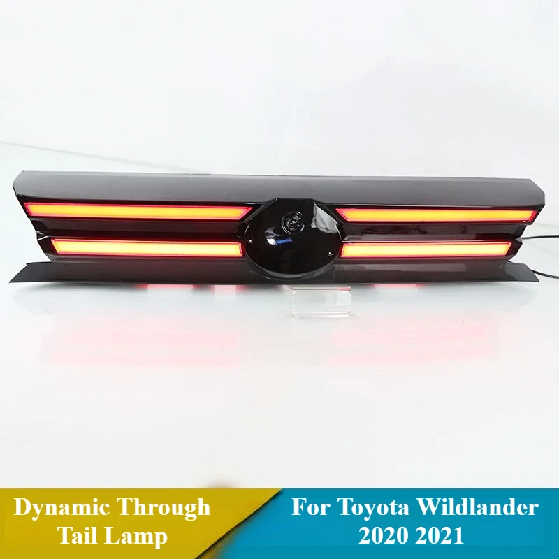 For Toyota Wildlander 2020 2021 Car LED Dynamic Through Tail Lamp Daytime Running Lights Brake Lights Turn Signal Rear Fog Lamp