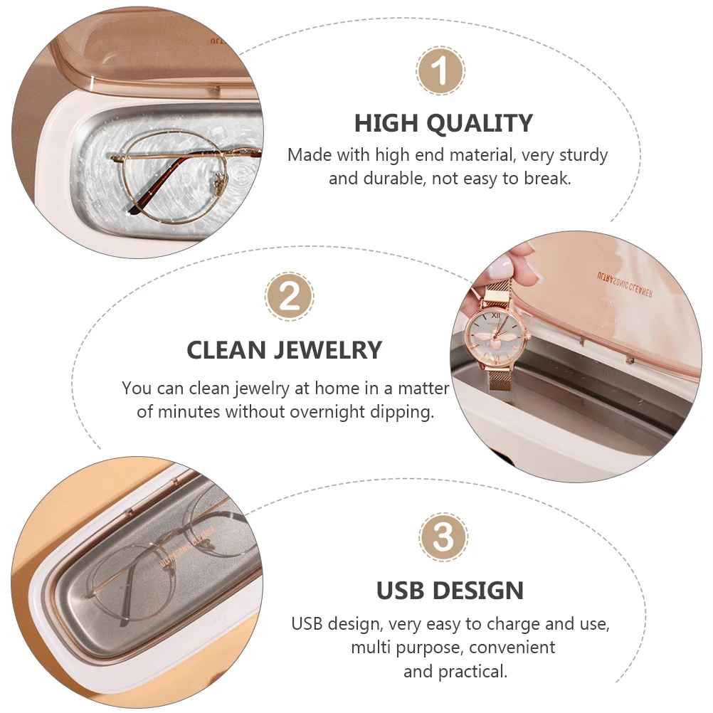 

1Pc High-End Cleaning Machine For Jewelry Watches Lenses Household Professional Cleaner Lab Equipment