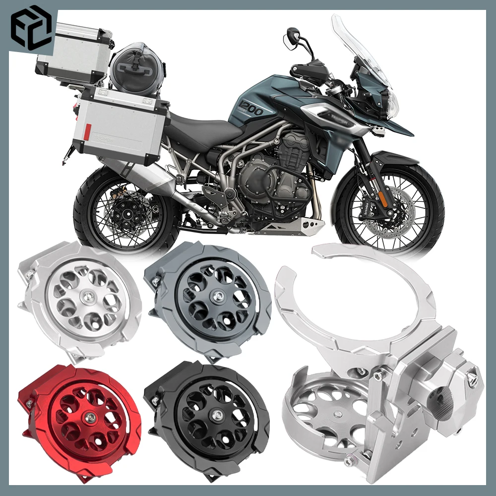 

Mechanical Metal Style Foldable Rotating Motorcycle Cup Holder For Triumph Tiger 900 1200 Rocket 3 GT Scrambler 1200 Accessories