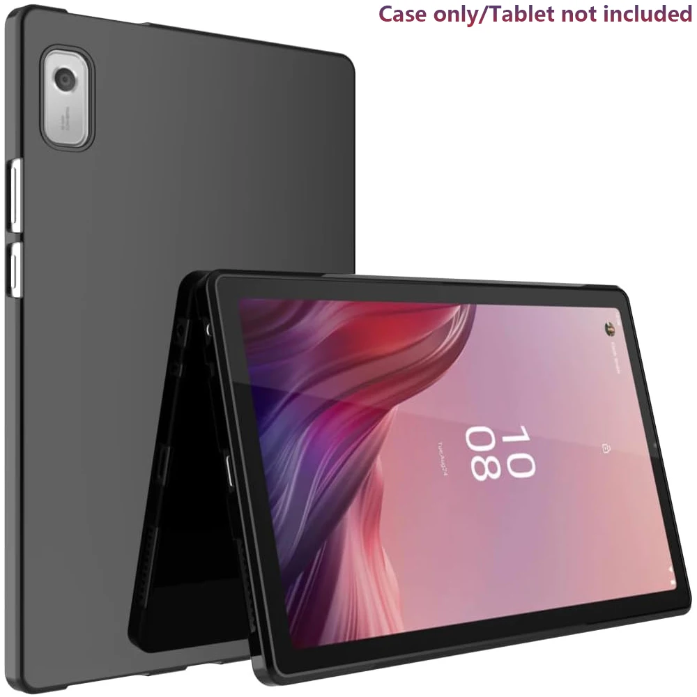 Mattschwarze Silikon-Soft-Hülle für Lenovo M9, leichte, rutschfeste, staubdichte Tablet-Schutzhülle