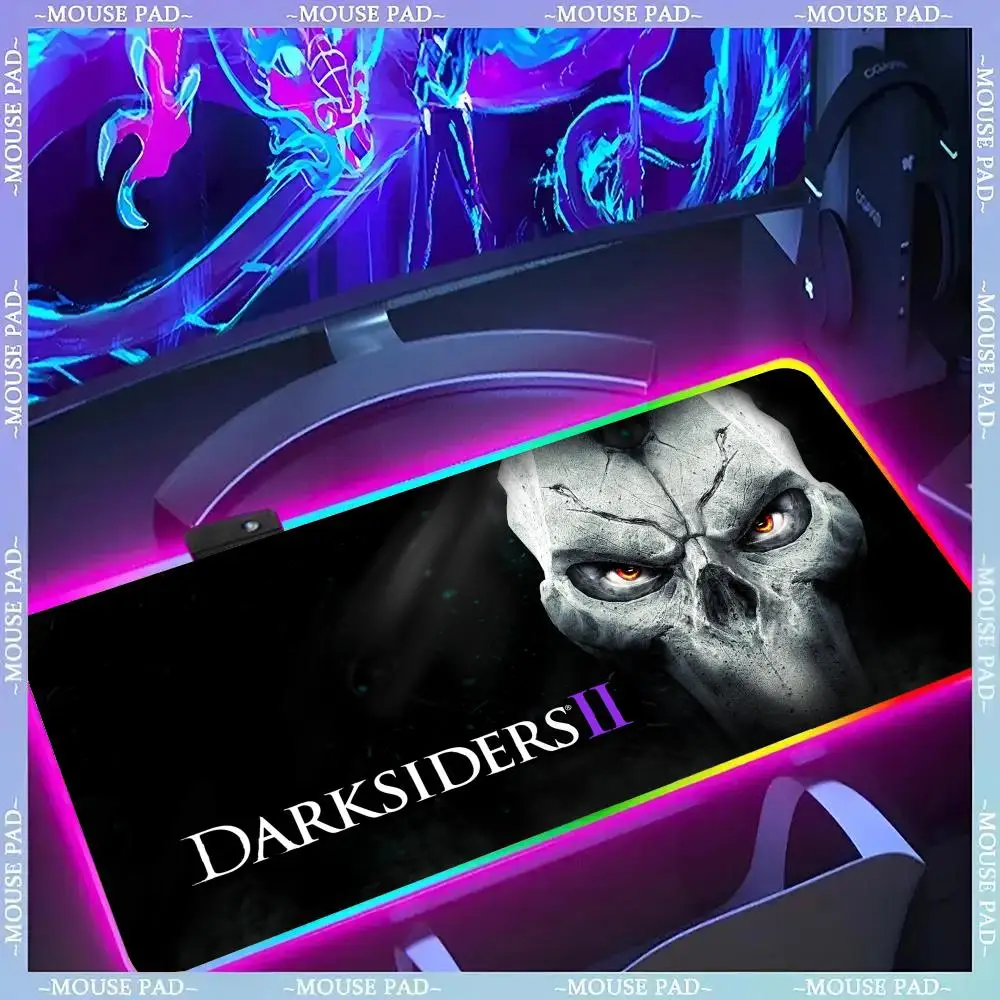 

Darksiders Rune Mouse Pad Gamer Luminescence Led Mouse Pad Gaming Table Rgb Deskmat Keyboard Pc Mousepad