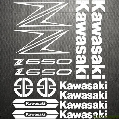 Vinyl Kawasaki Aufkleber Z650 Logo Motorrad Helm Aufkleber