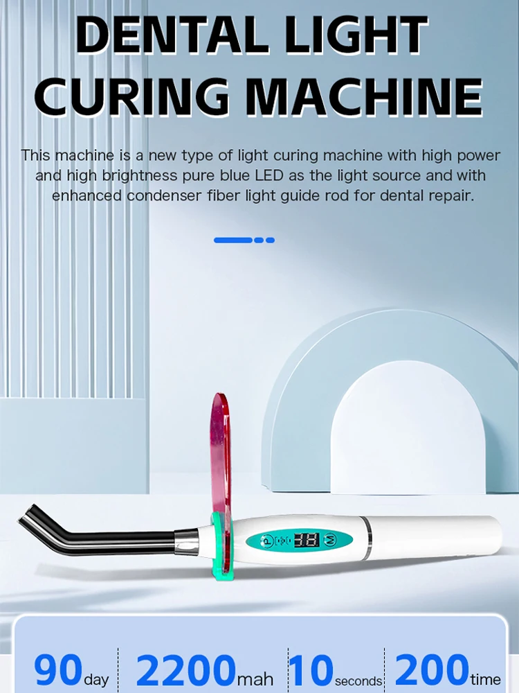 Lampe UV dentaire, machine de polymérisation UV, outil de remplissage dentaire, machine de polymérisation de résine, durcissement UV oral
