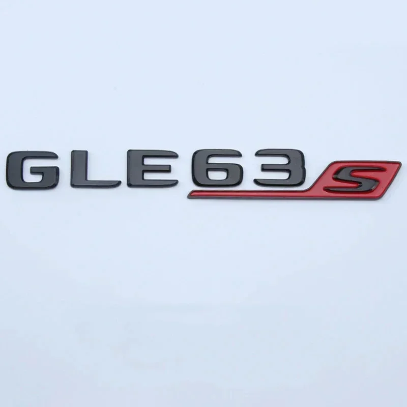 For Mercedes Car Rear Trunk Letters Badge Sticker GLE63 AMG W166 W167 GLE63S V8 Biturbo 4matic Emblem Logo Stickers Accessories