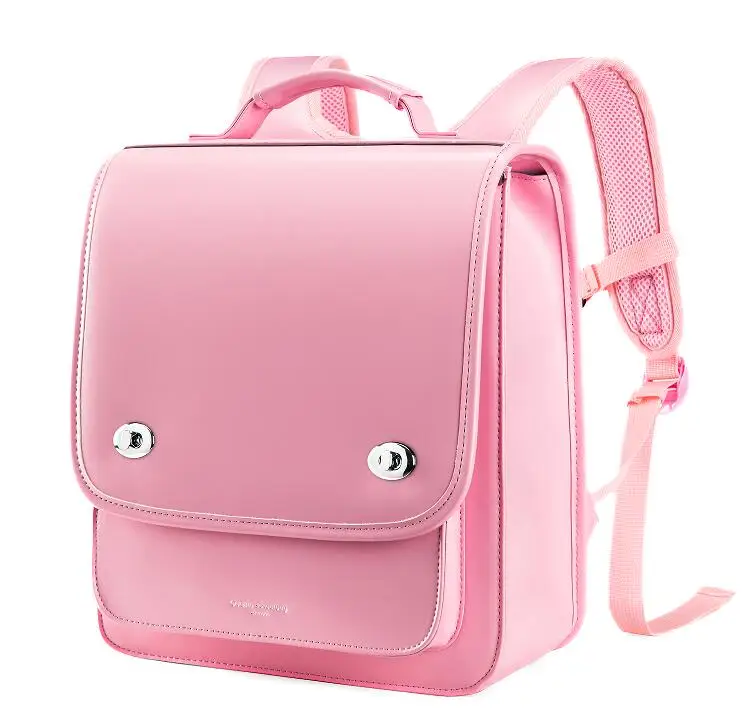 Japan School Backpack for girls kids Randoseru backpack book bag Children PU Japanese school Bag students backpack bag for girls