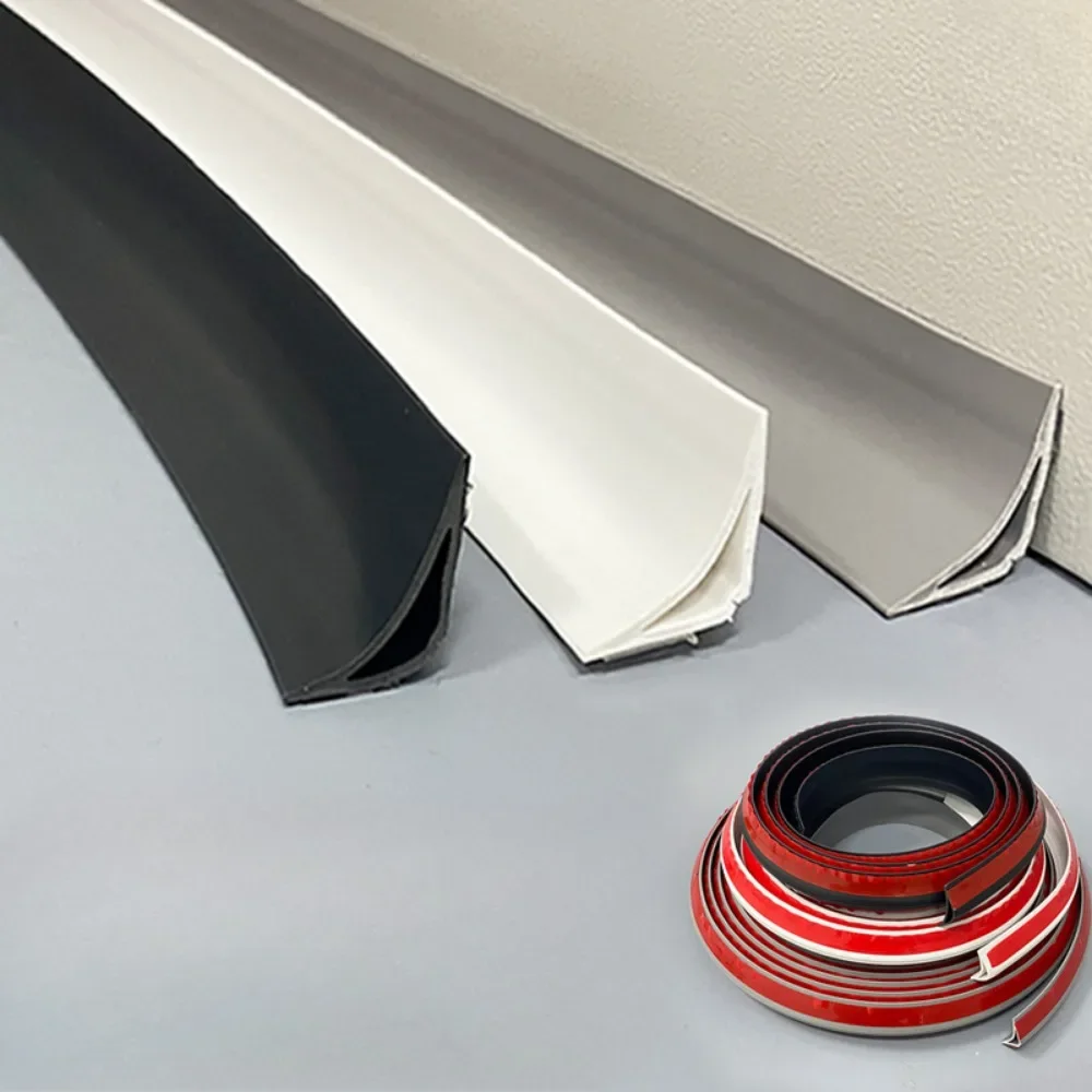 PVC Inner Corner Line Living Room Ceiling Top Corner Line Decorative Strip Self-adhesive Wall Corner Furniture Edge Guard Strip