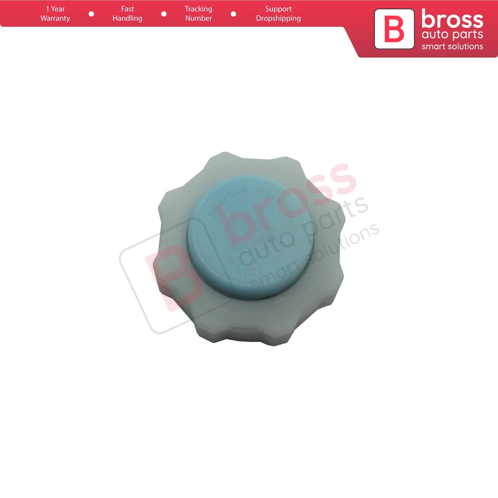 Bross Auto Parts BSP808 Radiator Coolant Expansion Tank Cap Lid 7700805032 BLUE  for Renault Alpine Fast Shipment Made in Turkey