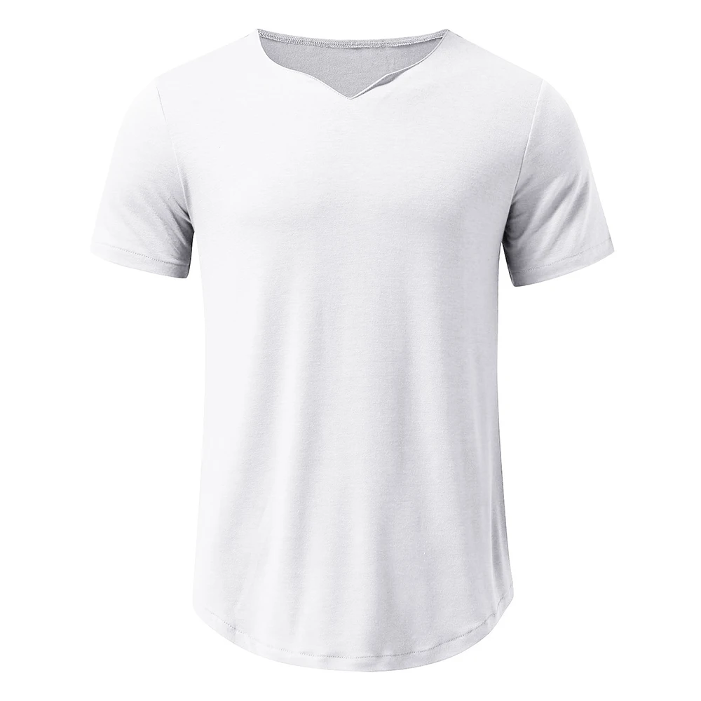 

Leisure T-shirt Mens Short Sleeve Summer Tees Tops Muscle Fit Party Plus Size Pullover Shirts Beach Breathable