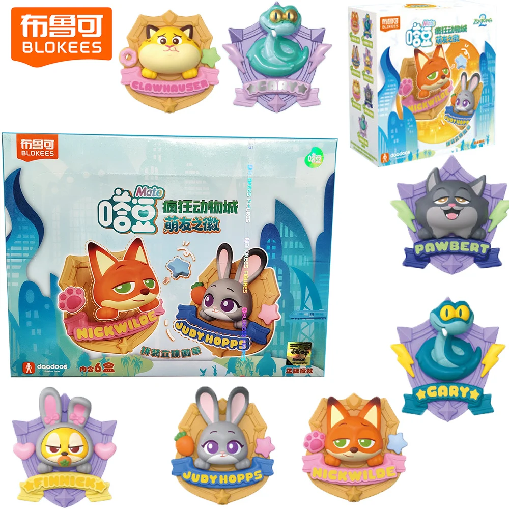 

New Blokees Original Zootopia 2 Daadoos Blind Box High Quality Creative Delicate Figure Decoration Model Kids Christmas Gifts