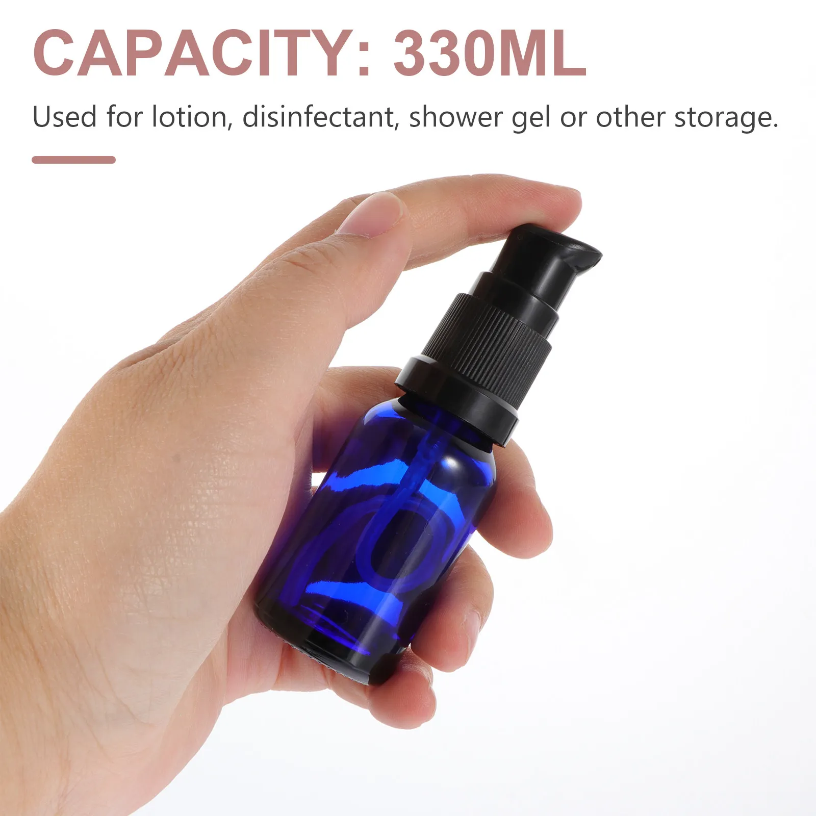 20Pcs Premium Glass Travel Size Bottles Lotion Dispenser Cosmetics Container Refillable Sub Bottles Compact Lightweight Travel