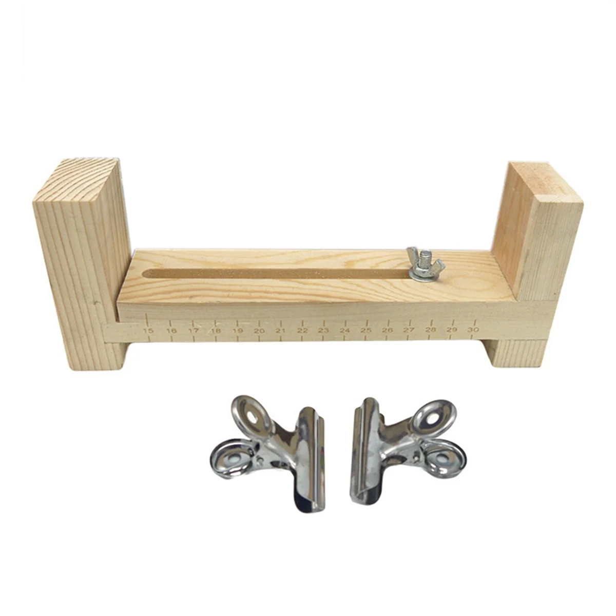 ABGN لتقوم بها بنفسك أداة سوار منضدة منسوجة طول قابل للتعديل دليل خشبي Paracord الرقص مجموعة حبل النسيج صانع منصة ، C