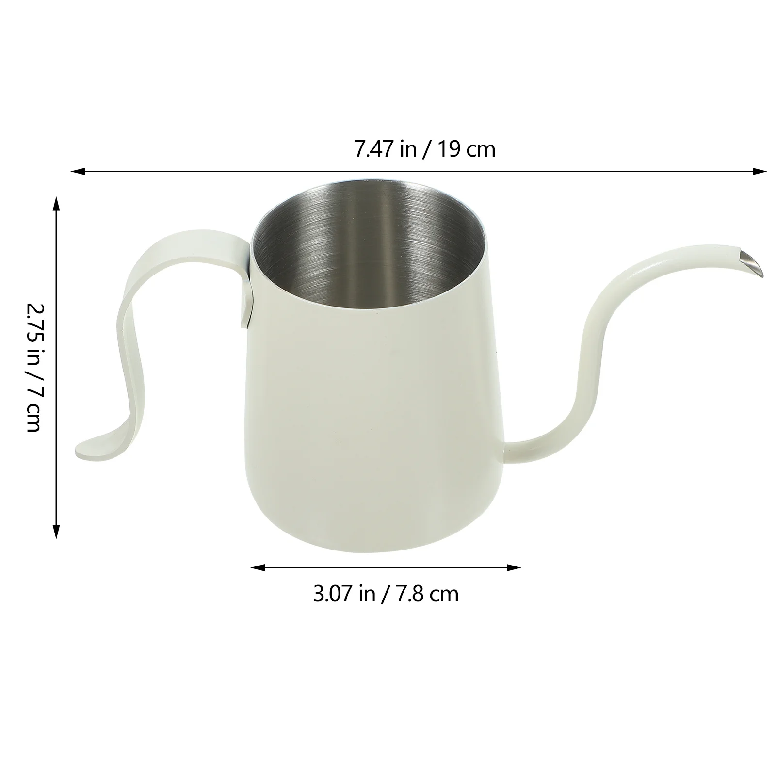 

Ergonomic Handle Gooseneck Coffee Kettle Stainless Steel Manual Coffee Pot Household Brewing Small Tea Kettle