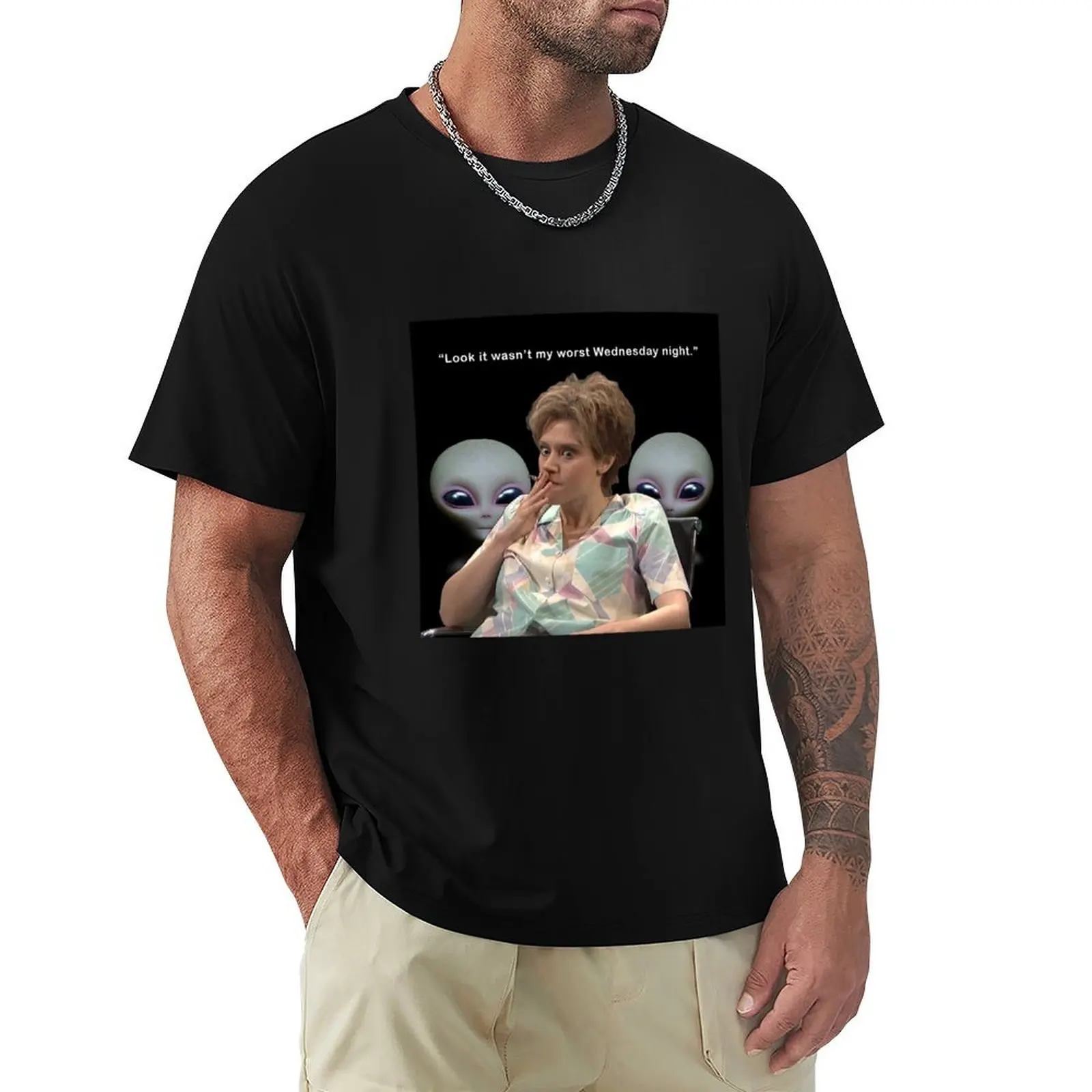 Kate Mckinnon Aliens T-Shirt Plus Size Simple Casual Top