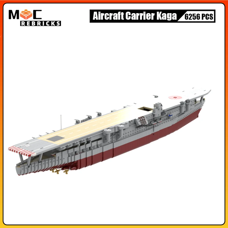 Décennie s de construction d'avion Kaga japonais, kit de collection de modèles, jouet en brique, attaque de Pearl Harbor, UCS, Carauspiat, micro bombardier à l'échelle, WW2