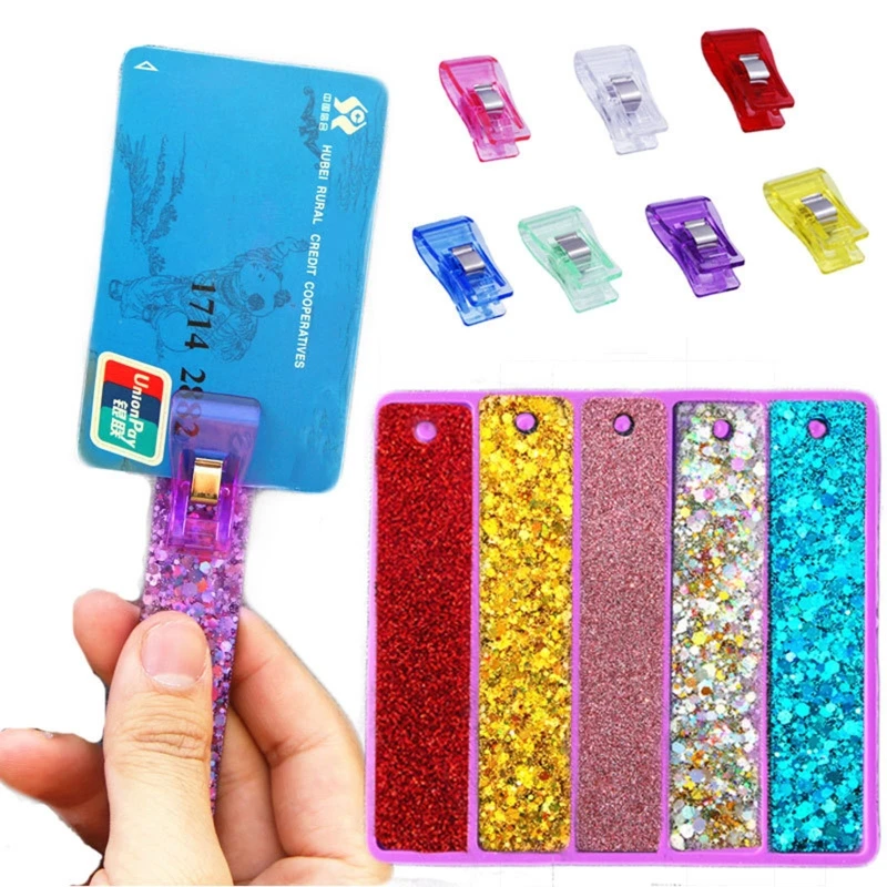 Long Nails Card Picker Grabber Epoxy Resin Mold Keychain Pendant Silicone Mould DIY Crafts Jewelry Casting Tools