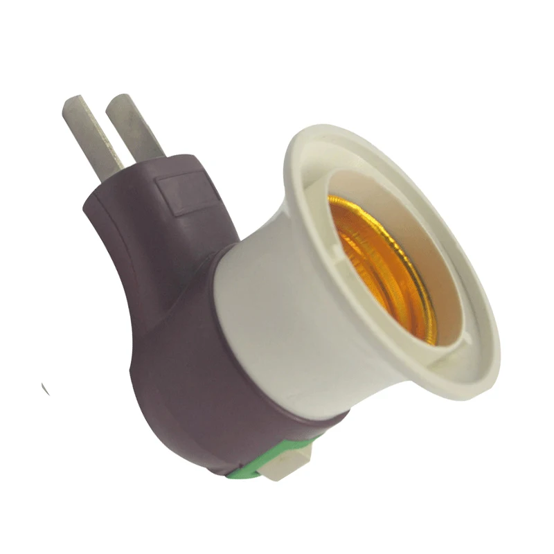 LED Light Lamp Bulbs Socket Base Holder EU/US Plug Adapter /OFF Switch White