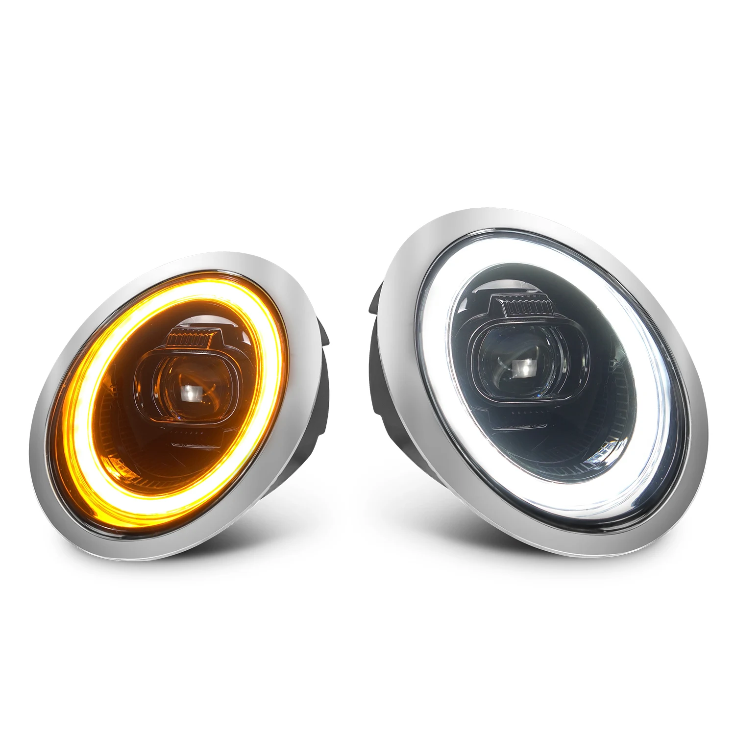 

Factory directly supplies MINI headlight assembly modified LED laser lens day running light