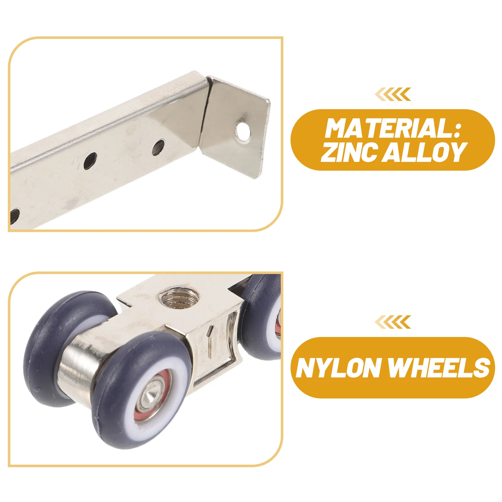 

Sliding Door Bearing Pulley Quiet Durable Hanging Wheel Sliding Roller for Closet Wardrobe Barn Door Accessories