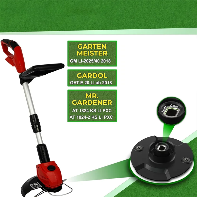 

A7THK-Replacement Disc Trimmer Disc For Single Light Gardol Gardener Mr Gardener For Battery Lawn Trimmer