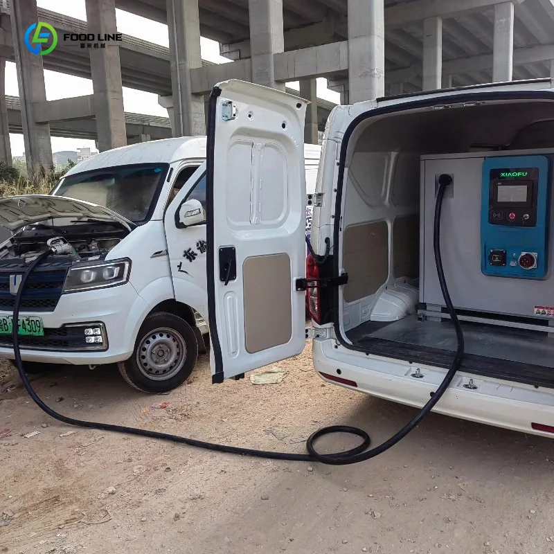 Customized Mobile Fast Charging System 65kWh Battery 60kW Output Floor To Ceiling EV Charger Credit Card Payment Supported
