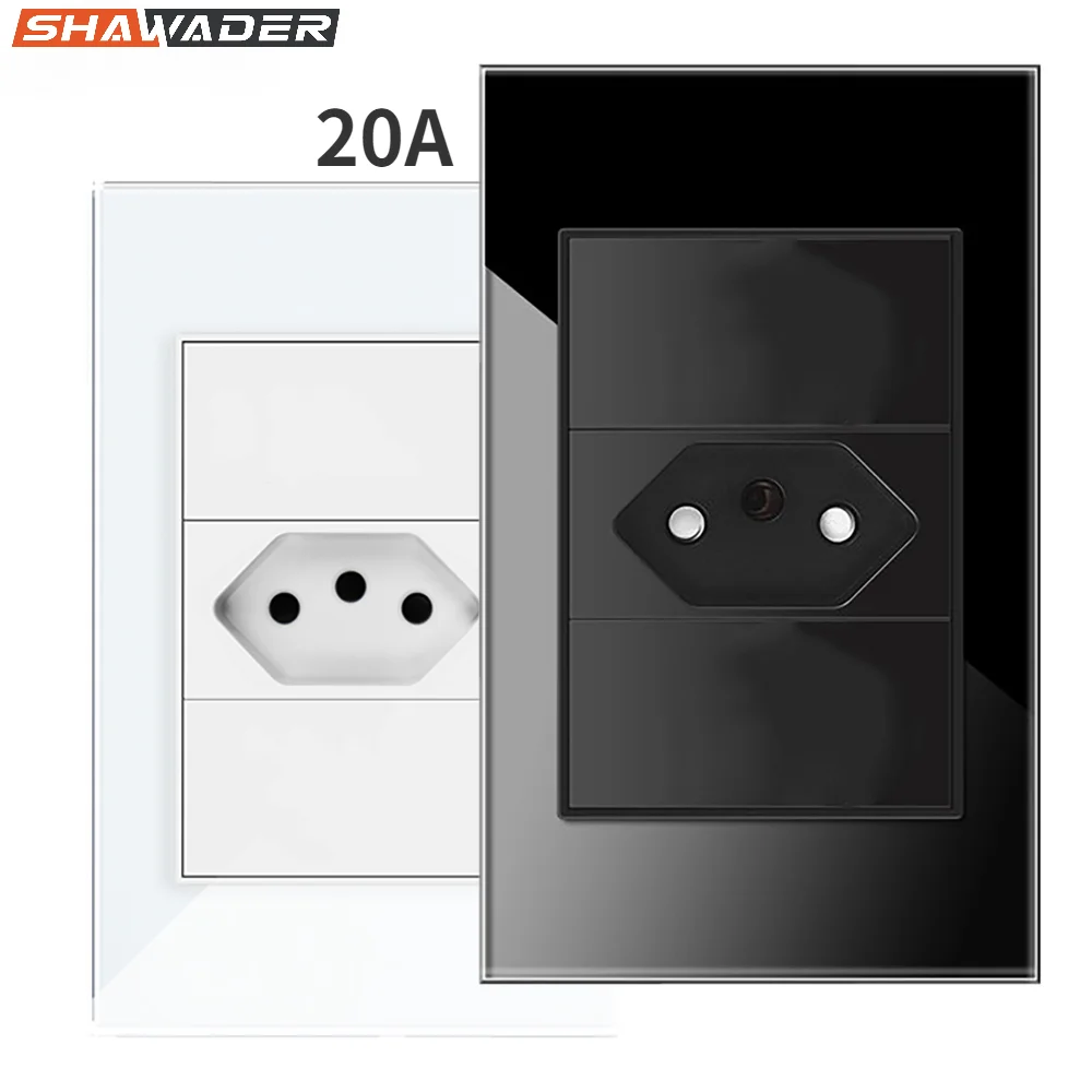 

Розетка настенная из закаленного стекла, 20 А, USB Type C