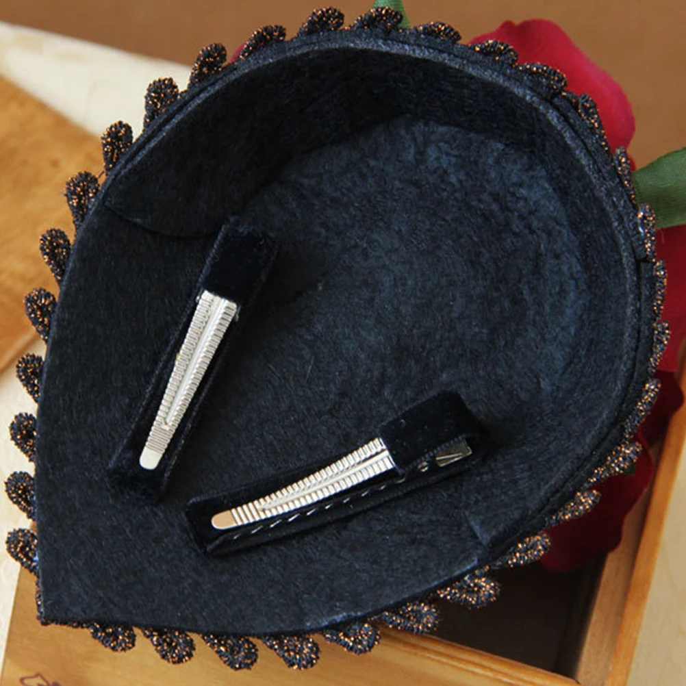 

Mini Hat Hair Clip Flower Side Clips for Barrette Hairpin Hairpins Girls Dinner Party