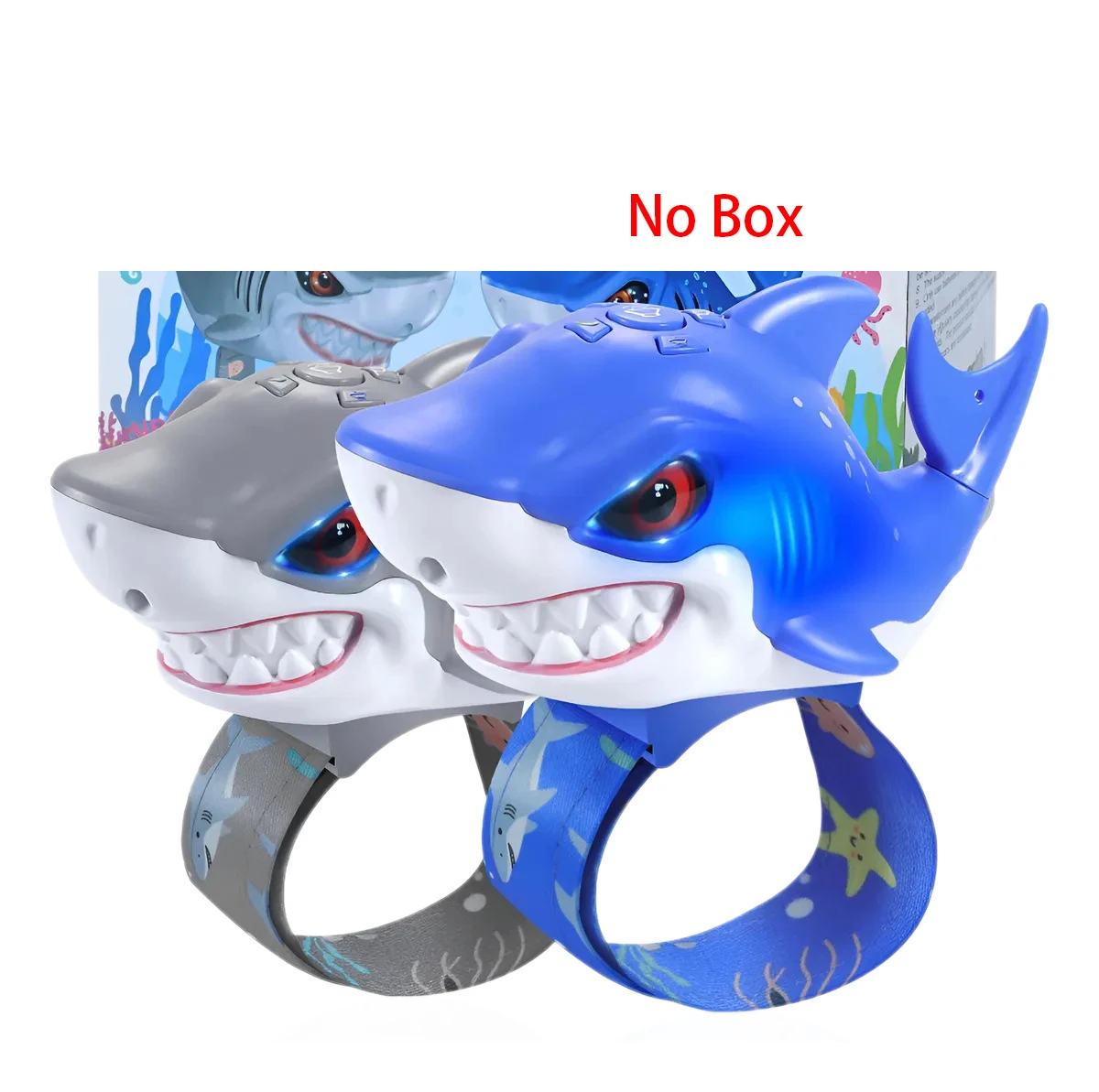 Walkie-talkie eléctrico para niños, juguetes con luces, música, balanceo, bola de soplado, tiburón, juguete divertido para comunicación interactiva al aire libre, regalo