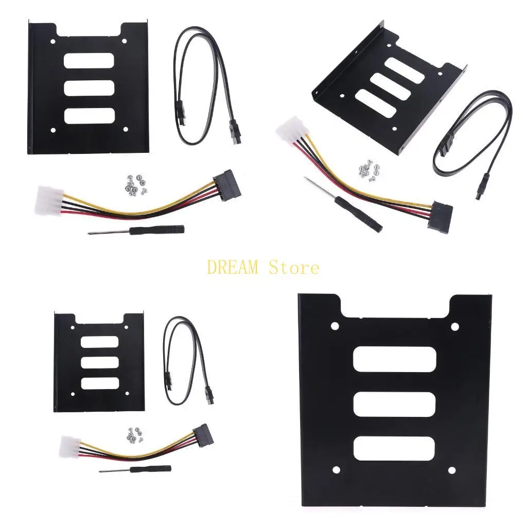 Internes SSD-Festplatten-Montageset 2,5" bis 3,5" für mit SATA-Datenkabeln Power C Angebot