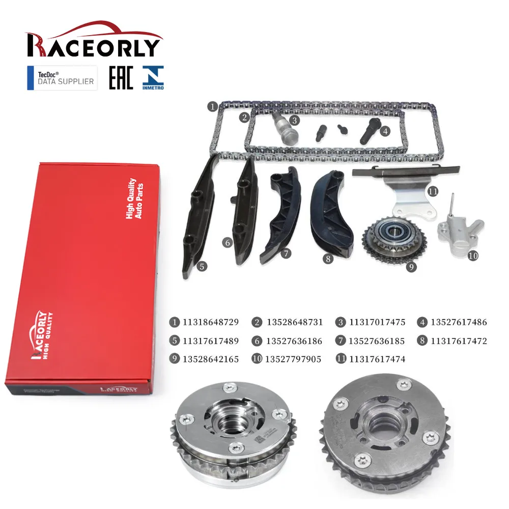 

RACEORLY Timing Chain Kit Sprocket for BMW X1 Mini Cooper 530 540 B46 B48