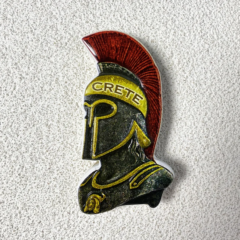 

Greek cultural tourism souvenirs, 3D warrior refrigerator stickers, powerful magnets