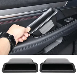 2pcs Inner Side Door Handle Pocket Armrest Phone Storage Box Cover For Ford Mustang 2015-2021  Interior Accessories Organizer