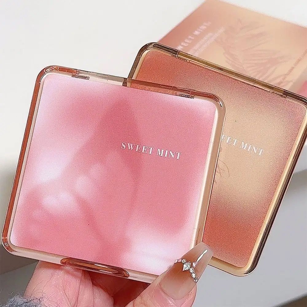 Tavolozza per toelettatura stereoscopica a 4 colori, opaca, naturale, per il contorno del viso, ombreggiatura, bagliore duraturo, illumina i cosmetici, vassoio completo