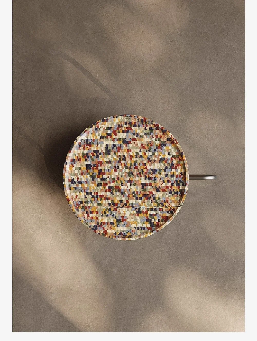 โต๊ะข้างโซฟาสไตล์มินิมอลอิตาลี หรูหรา ทันสมัย ทรงกลม โต๊ะกาแฟขนาดเล็ก เคลื่อนย้ายได้