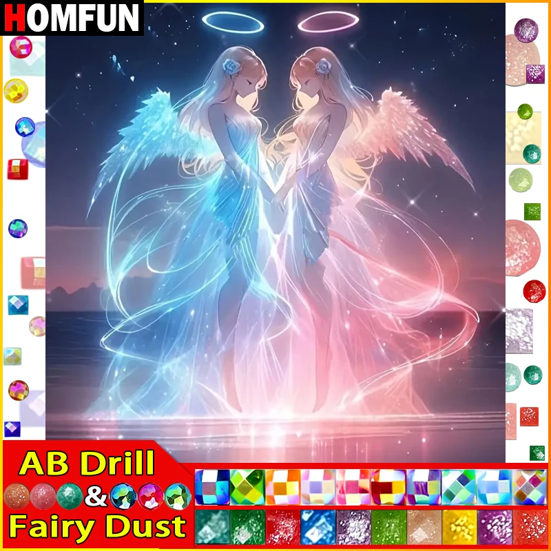 HOMFUN Fairy Dust AB Full Drill Diamond Painting 