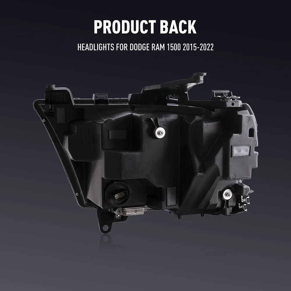 Sepasang Lampu Depan Mobil LED Untuk Dodge Ram 1500 2015-2022 Lampu Depan DRL Tuning Sinyal Plug And Play Lampu Depan Depan