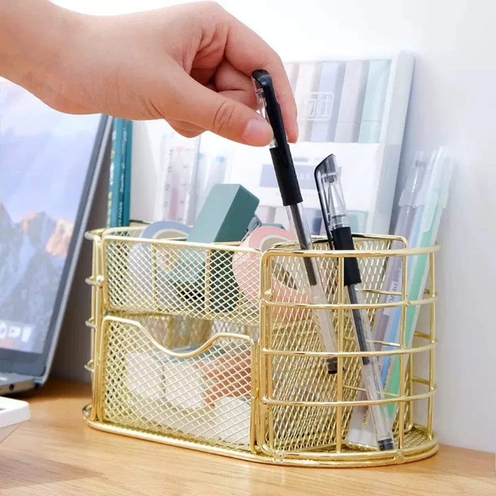 Cassetto divisorio in metallo nordico Organizer premium in acciaio inossidabile 304 per ufficio, bagno e hotel - multiuso per